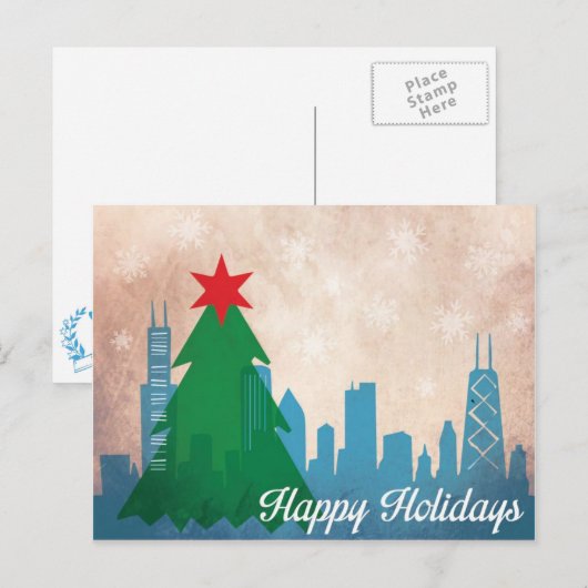 Carte de Noël de CHICAGO (Devant / Derrière)