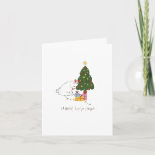 Carte de Noël de chien