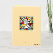 Carte de Noël de chien dalmatien mignon (Dos)