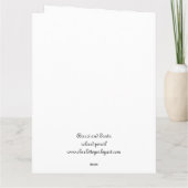 Carte de Noël de Chien de Borzoi et Père Noël (Dos)