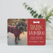 Carte de Noël de chien de Humbug Bark (Debout devant)