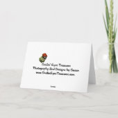 Carte de Noël de chien de Terre-Neuve (Dos)