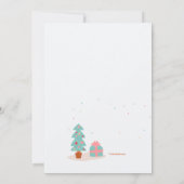 Carte de Noël de chien et de chat (Dos)