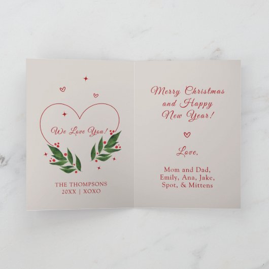 Carte de Noël de chien Funny Corgi gallois (Intérieur)