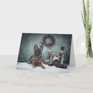 Carte de Noël de chiot