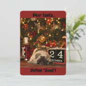 Carte de Noël de chiot de mastiff du Texas (Debout devant)
