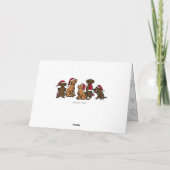 Carte de Noël de cinq Labrador (Dos)