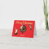 Carte de Noël de colibri (Devant)