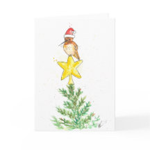 Carte de Noël de colibri