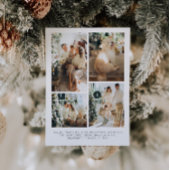 Carte de Noël de collection photo moderne