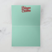 Carte de Noël de cookie mignon de Pékinois (Intérieur)
