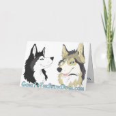 Carte de Noël de costaud sibérien (Dos)