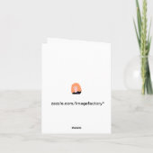 Carte de Noël de courrier de lampe de Milou (Dos)