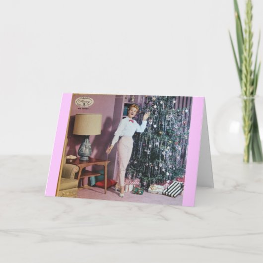 Carte de Noël de couverture de disque vinyle (Devant)