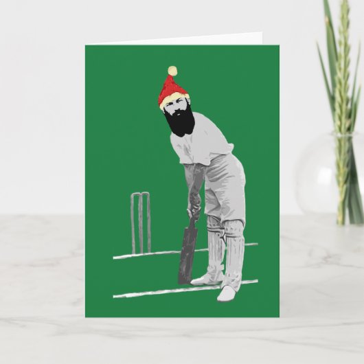 Carte de Noël de cricket (Devant)