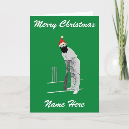 Carte de Noël de cricket (Devant)
