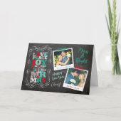 Carte de Noël de cru de gui de tableau ?ère (Devant)