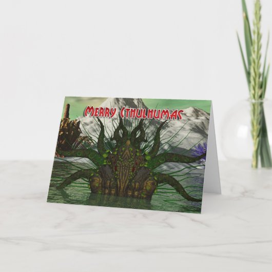 Carte de Noël de Cthulhu - Cthulhu (Devant)