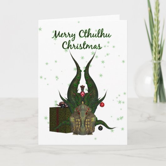 Carte de Noël de Cthulhu - Cthulhu (Devant)