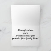 carte de Noël de désert de cailles (Intérieur)