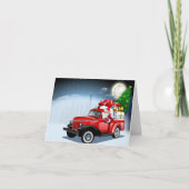 Carte de Noël de dessin animé (Devant)