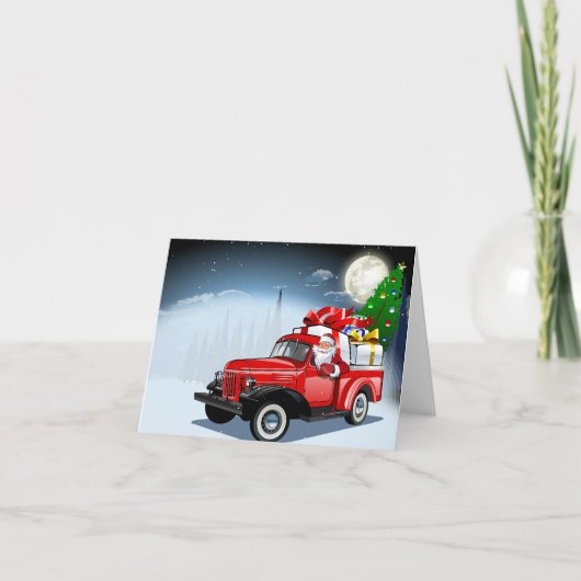 Carte de Noël de dessin animé (Devant)