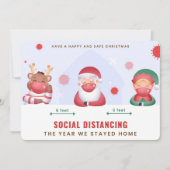 Carte de Noël de distanciation sociale (Devant)