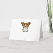 Carte de Noël de Dogue de Bordeaux (Dos)