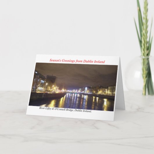 Carte de Noël de Dublin Irlande (Devant)