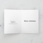 Carte de Noël de évanouissement de chèvres (Intérieur)