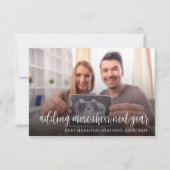 Carte de Noël de Faire-part de grossesse de vacanc (Devant)