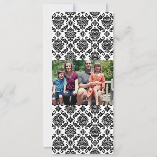 Carte de Noël de famille 4x9 (Devant)