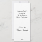 Carte de Noël de famille 4x9 (Dos)