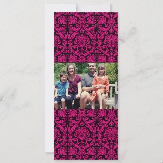 Carte de Noël de famille 4x9 (Devant)