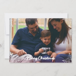 Carte de Noël de famille avec verset biblique