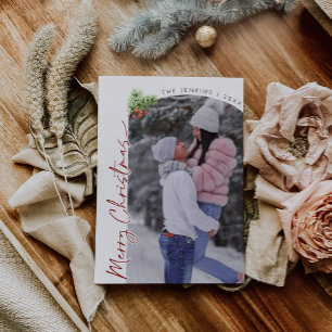 Carte de Noël de famille de photos Arch