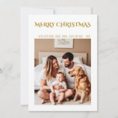 Carte de Noël de famille Joyeux - Fêtes de fin d'a (Devant)