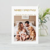 Carte de Noël de famille Joyeux - Fêtes de fin d'a (Debout devant)