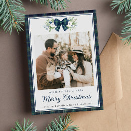 Carte de Noël de famille Joyeux Noël Bonnes Fêtes
