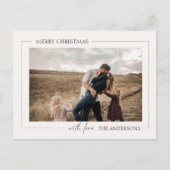 Carte de Noël de famille moderne (Devant)