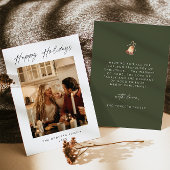 Carte de Noël de famille moderne