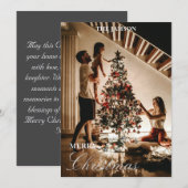 Carte de Noël de famille moderne (Devant / Derrière)