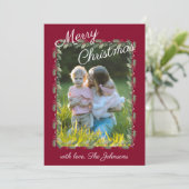 Carte de Noël de famille moderne simple (Debout devant)