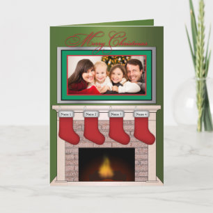 Carte de Noël de famille personnalisée