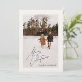 Carte de Noël de famille photo (Debout devant)