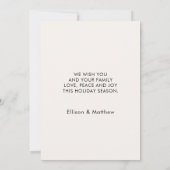 Carte de Noël de famille photo (Dos)