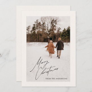 Carte de Noël de famille photo