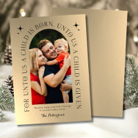 Carte de Noël de famille religieuse minimaliste