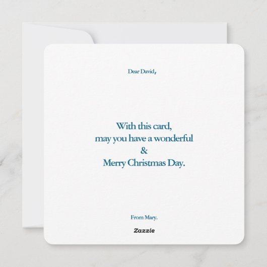 Carte de Noël de fantasy traditionnelle (Dos)