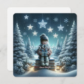 Carte de Noël de fantasy traditionnelle (Devant / Derrière)